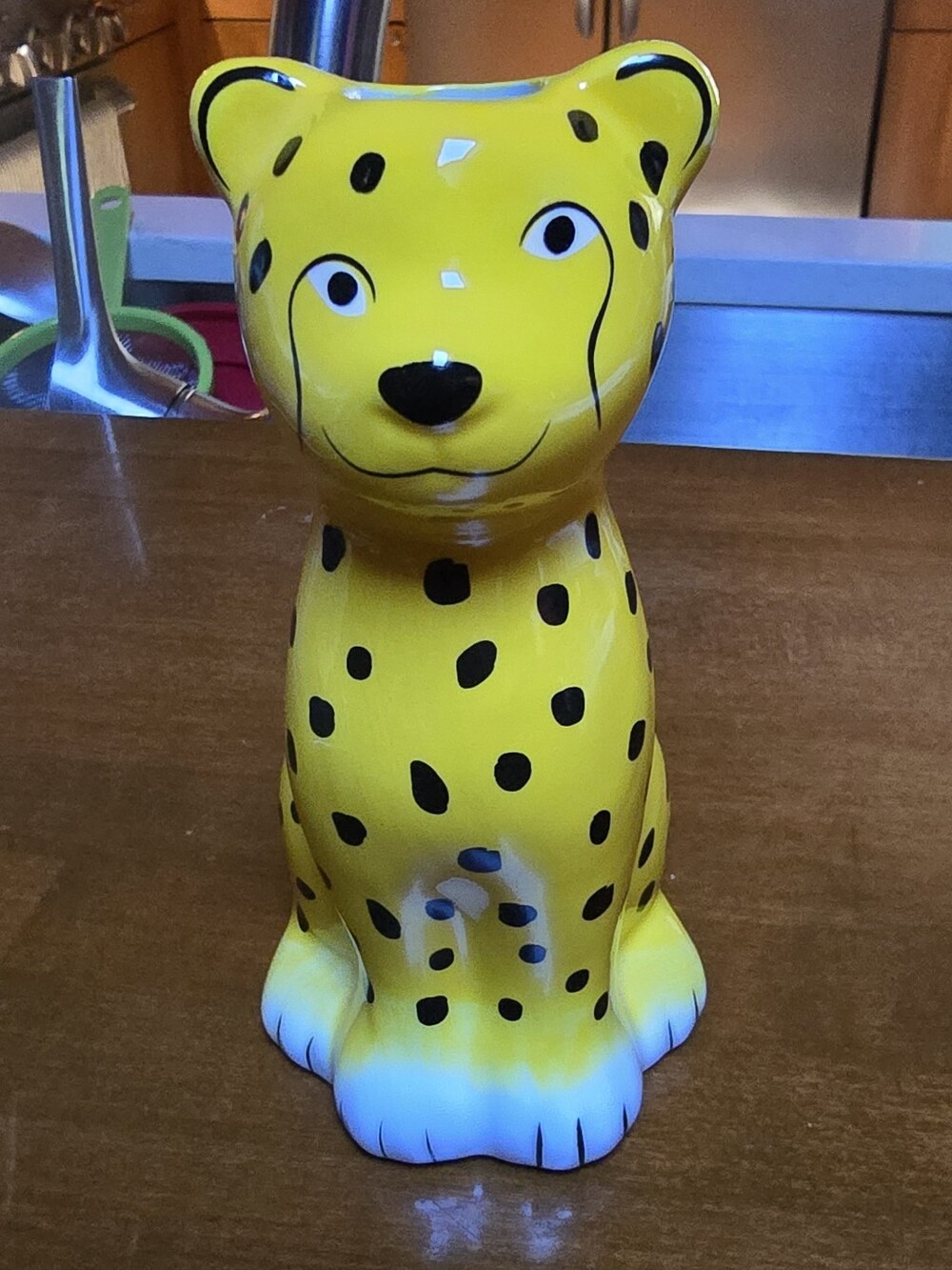 Five Below New Ceramic Leopard Animal Figurine Bud Vase